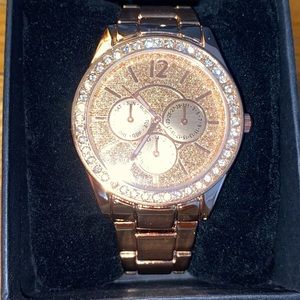 Rose Gold Sparkle Watch